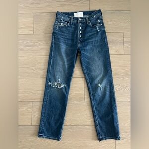 MOTHER Superior The Pixie Tomcat Ankle Jeans Born to Bite wash size 27